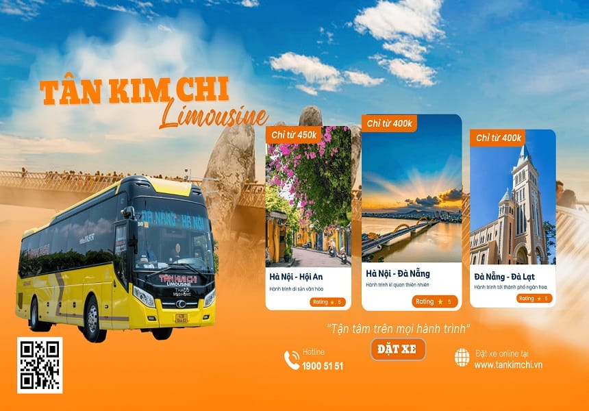 Hướng dẫn đặt vé xe Tân Kim Chi