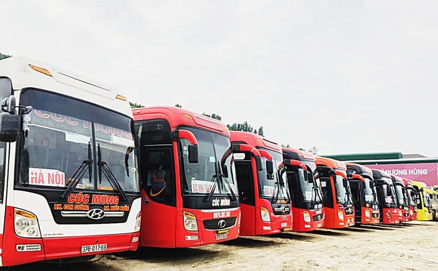 Dàn xe chất lượng cao chỉ có tài đơn vị vận tải Cúc Mừng