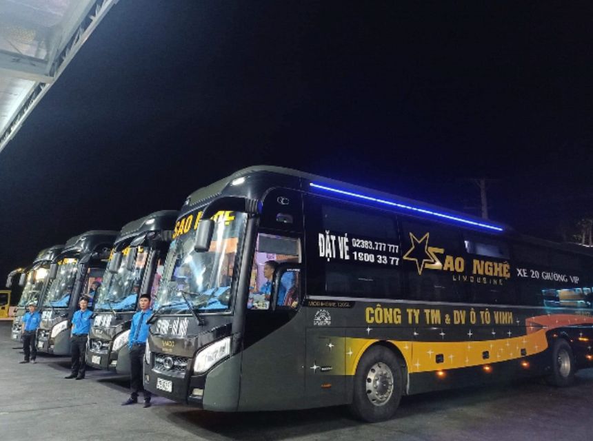 Hãng xe Sao Nghệ có những tiện ích nào chuẩn 5 sao