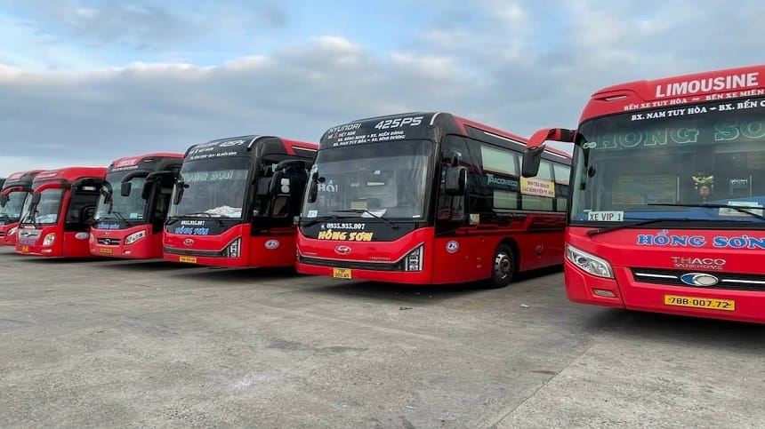 Nhà xe Hồng Sơn dịch vụ vận tải hàng đầu tại miền Trung và miền Nam