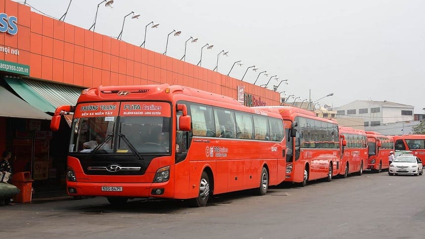Nhà xe Phương Trang tại chi nhánh miền Trung