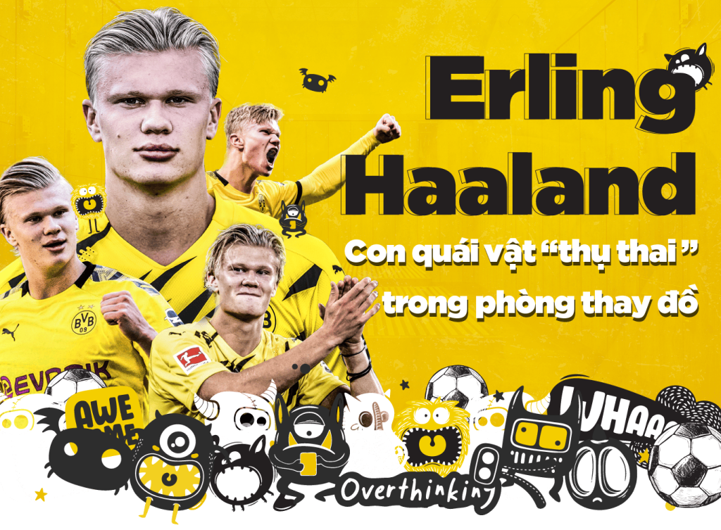 Phong cách tấn công của Erling Haaland trong vòng cấm