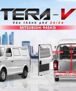 Xe Tải Van Tera V2 Máy Mitsubishi Chở Hàng 24/24