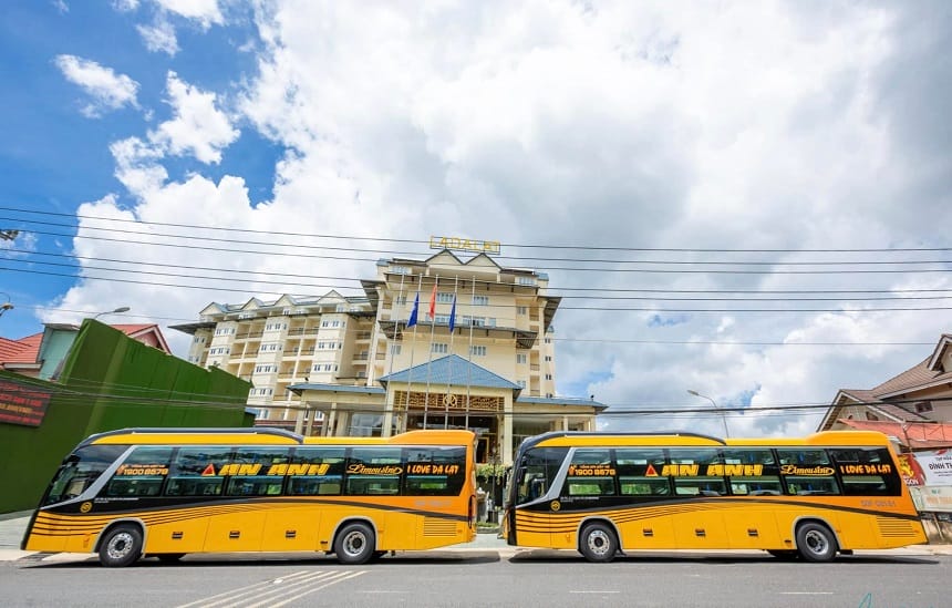 Văn phòng của nhà xe An Anh đặt tại vị trí trung tâm của các thành phố