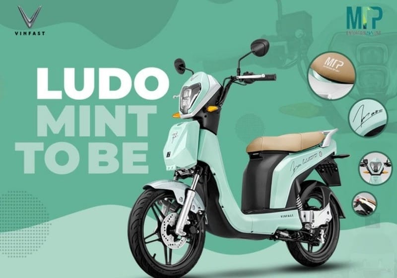 Ảnh xe điện VinFast Ludo sở hữu thiết kế trẻ trung, hiện đại với các phiên bản phối màu ấn tượng