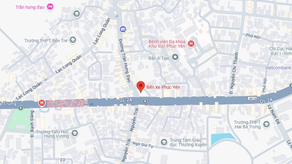 Bến xe Phúc Yên với các nhà xe đang hoạt động