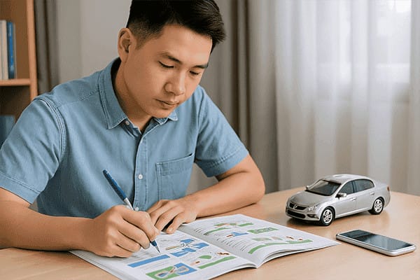 Bí quyết ôn tập hiệu quả lý thuyết học lái xe ô tô 600 câu
