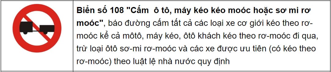 Biển báo cấm đi thẳng, nhắc nhở người lái xe tải van về hướng di chuyển.