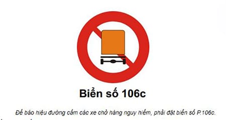 Biển báo P 106c