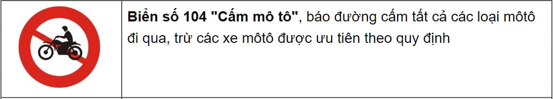 Biển báo cấm rẽ trái, yêu cầu người lái xe tải van tuân thủ hướng đi.