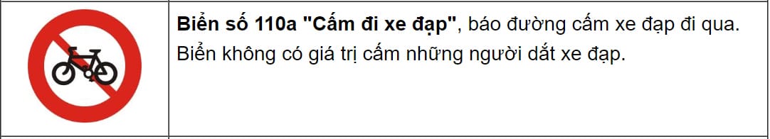 Biển báo cấm tất cả các loại xe cơ giới, một quy định nghiêm ngặt cho người lái xe tải van.