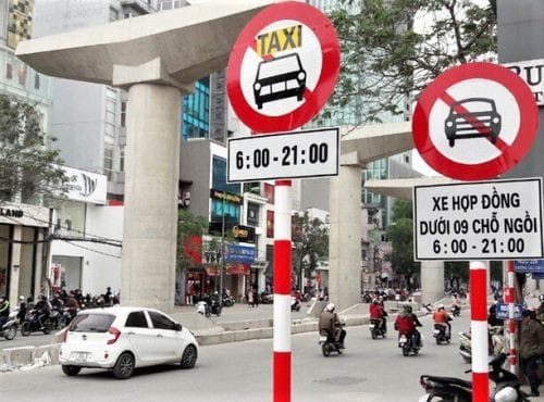 Biển báo cấm xe ô tô