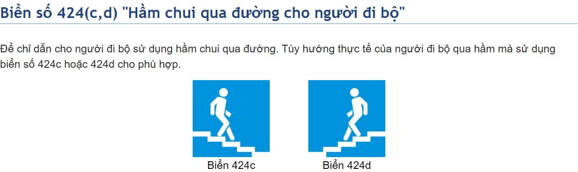Biển báo chỉ dẫn đường có dải phân cách, giúp người lái xe tải van nhận biết cấu trúc đường.