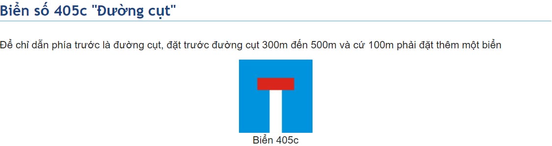 Biển báo chỉ dẫn hết khu vực cấm đỗ, giúp người lái xe tải van có thể tìm chỗ đỗ.