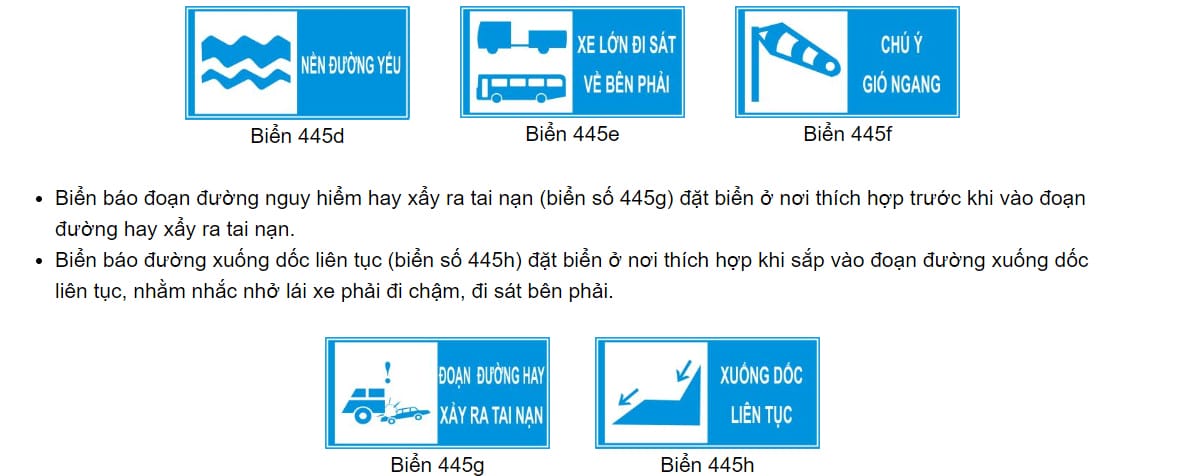 Biển báo chỉ dẫn làn đường, giúp người lái xe tải van tuân thủ.