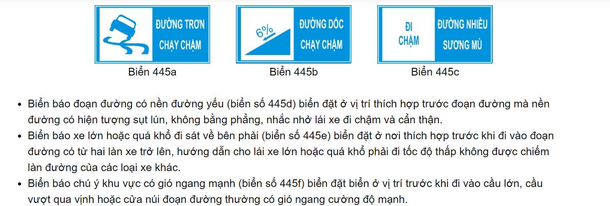 Biển báo chỉ dẫn làn đường, nhắc nhở người lái xe tải van về làn đường.