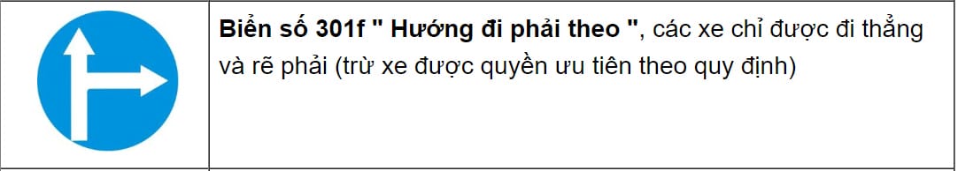Biển báo hiệu lệnh rẽ phải hoặc rẽ trái, nhắc nhở người lái xe tải van về hướng di chuyển.