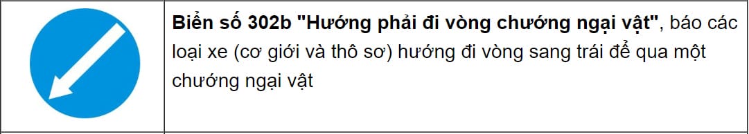 Biển báo hiệu lệnh xe buýt phải đi thẳng, một hướng dẫn quan trọng cho người lái xe tải van.