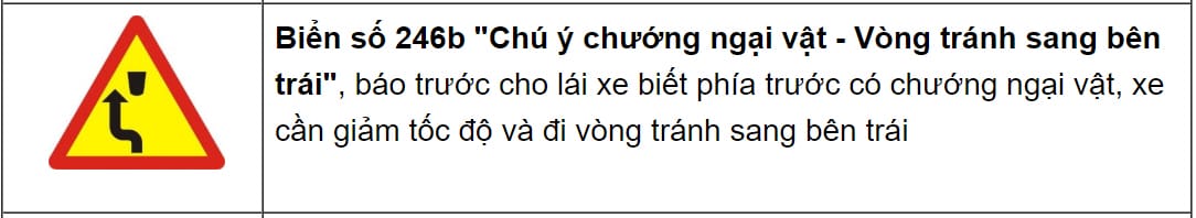 Biển báo nguy hiểm đường có dây cáp, yêu cầu người lái xe tải van cẩn trọng.
