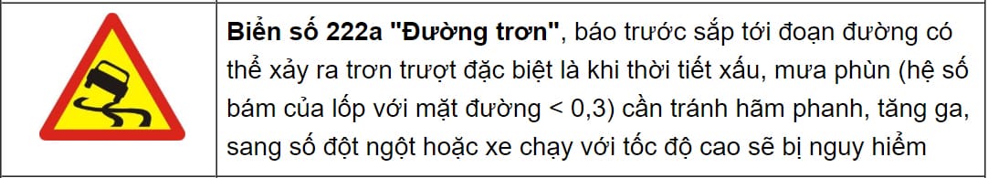 Biển báo nguy hiểm đường có vật chướng ngại, cần sự tập trung cao độ khi điều khiển xe tải van.