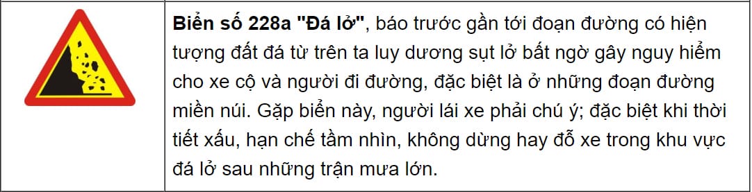 Biển báo nguy hiểm đường có xe máy kéo, yêu cầu người lái xe tải van cẩn trọng.