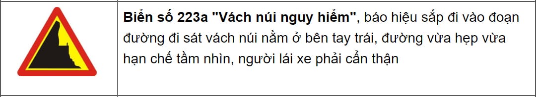 Biển báo nguy hiểm đường cong vòng, yêu cầu người lái xe tải van giảm tốc độ.