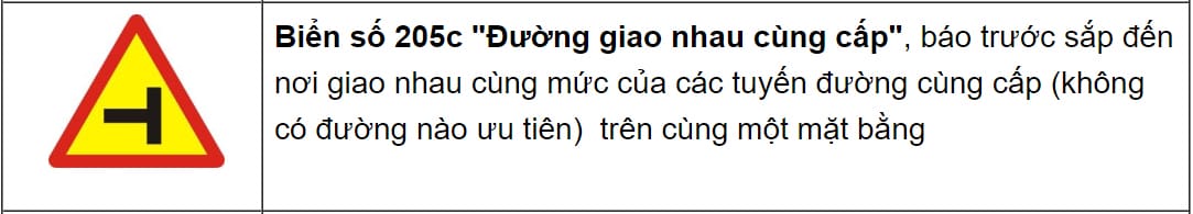 Biển báo nguy hiểm giao nhau với đường dành cho xe đạp, yêu cầu người lái xe tải van đặc biệt chú ý.