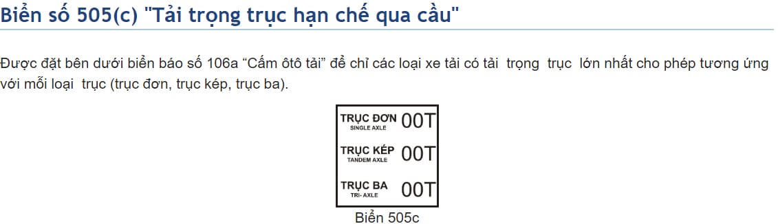 Biển báo phụ về phạm vi hiệu lực của biển báo hiệu lệnh, hướng dẫn người lái xe tải van.