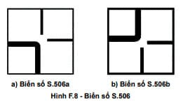 Biển báo S.506 - Hướng đường ưu tiên tại ngã tư