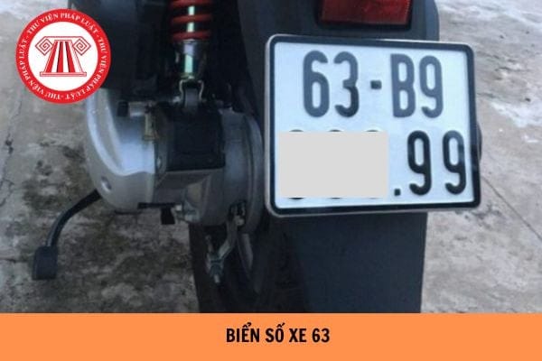 Biển số xe 63 của tỉnh Tiền Giang trên phương tiện giao thông