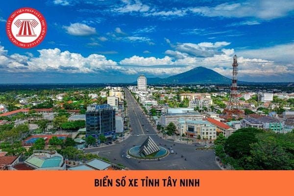 Biển số xe 70A Tây Ninh gắn trên ô tô