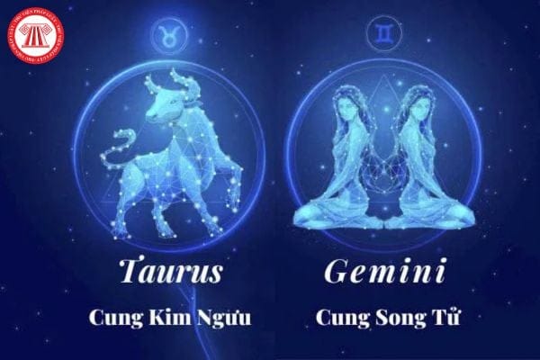 Biểu tượng cung hoàng đạo Kim Ngưu và Song Tử, đại diện cho người sinh tháng 5.