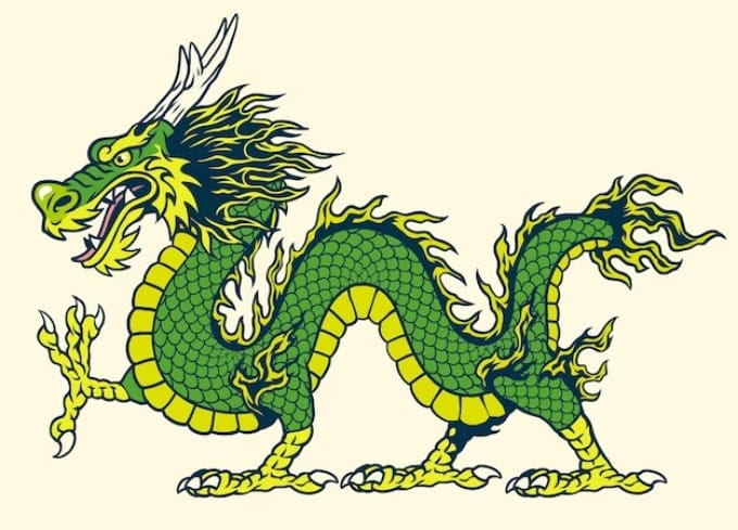 Biểu tượng rồng vàng oai phong đại diện cho tuổi Mậu Thìn sinh năm 1988