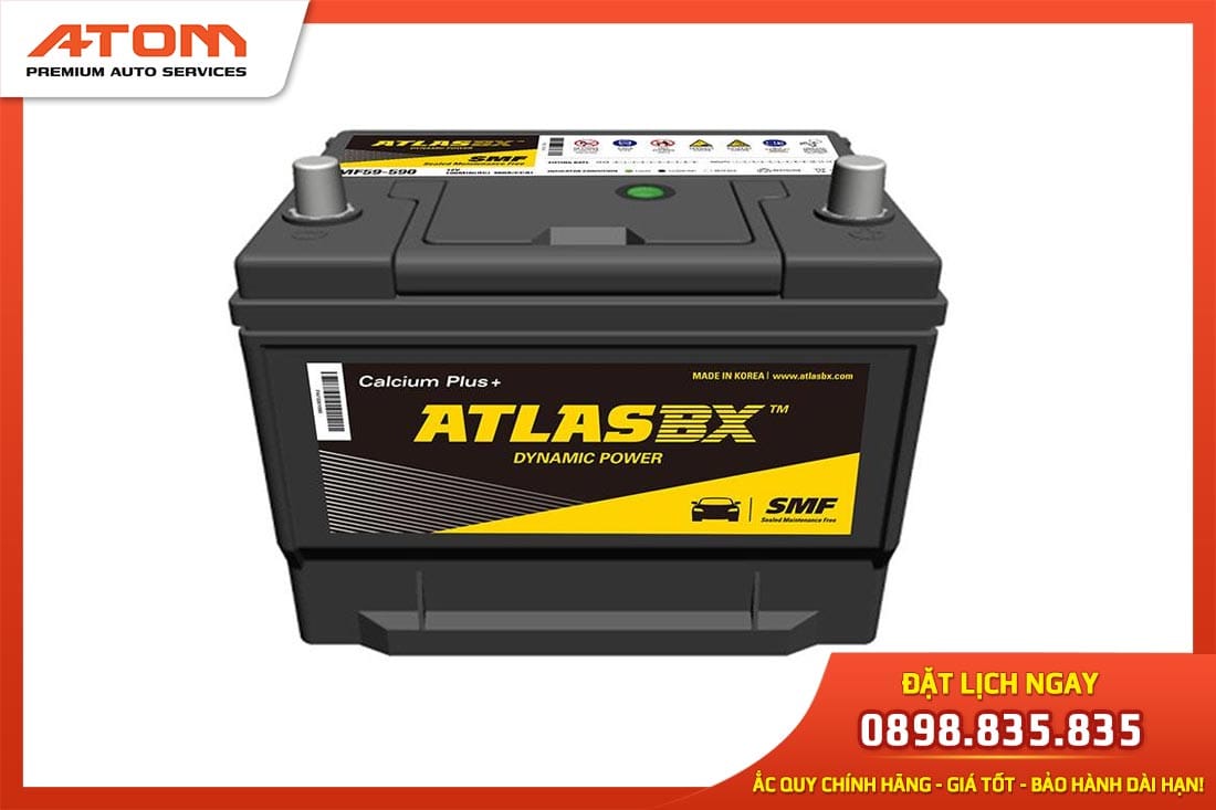 Bình ắc quy Atlas, một trong 6 thương hiệu ắc quy ô tô hàng đầu thế giới