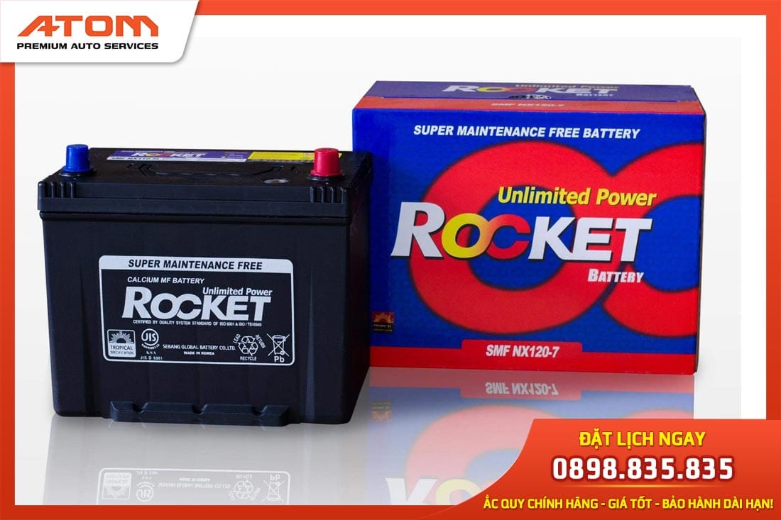 Bình ắc quy Rocket được ưa chuộng nhờ dòng điện ổn định, khả năng khởi động mạnh mẽ và nhanh chóng