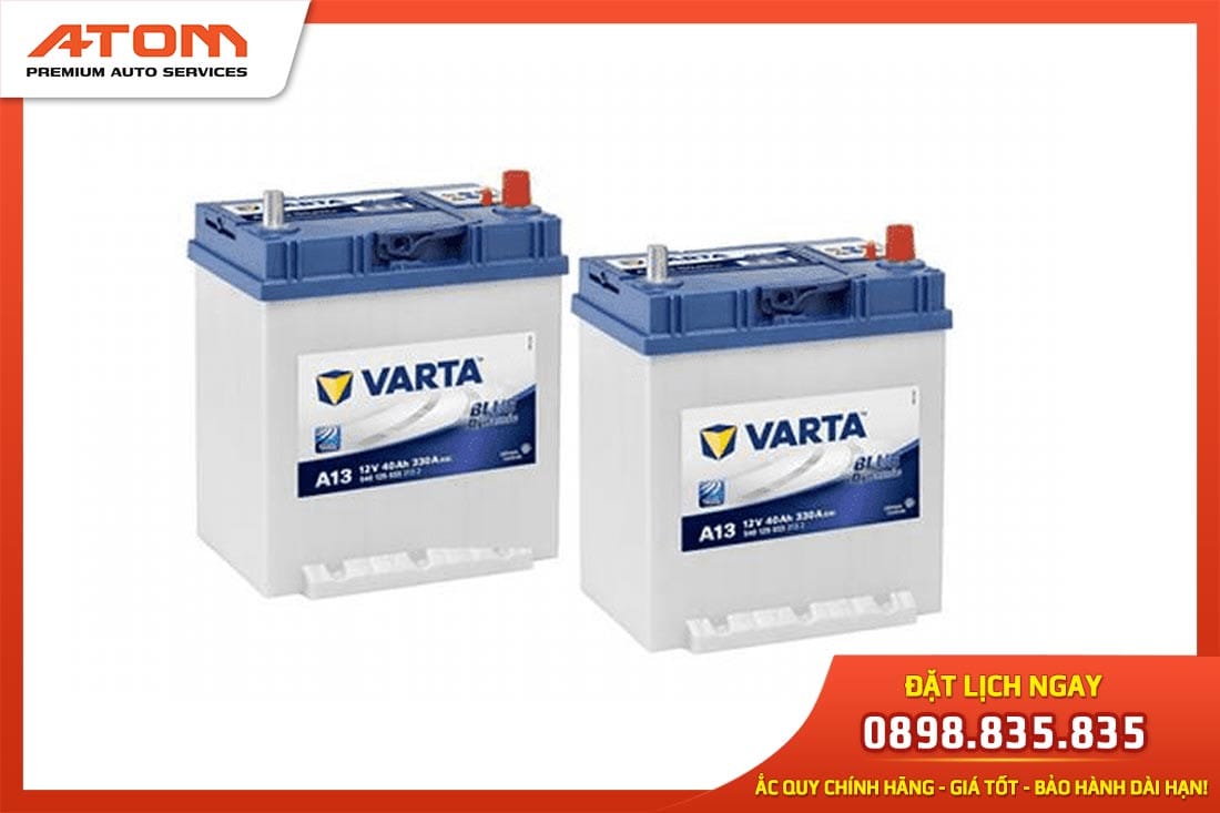Bình ắc quy Varta, hãng sản xuất từ Đức, chiếm đến 1/3 thị phần ắc quy chì toàn cầu