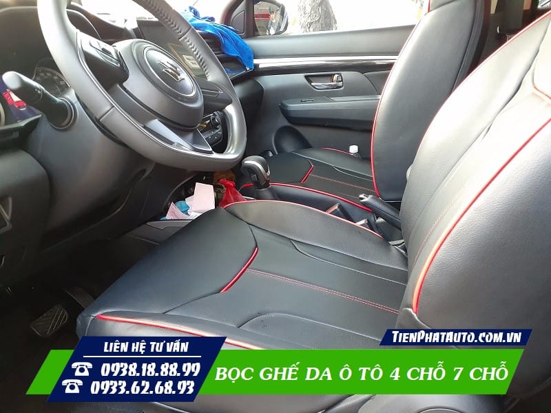 Bọc ghế da xe ô tô với đa dạng màu sắc và kiểu dáng