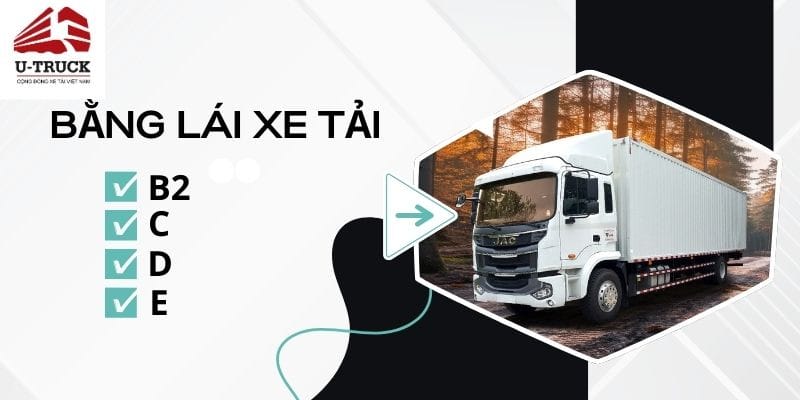 Các loại bằng lái xe tải