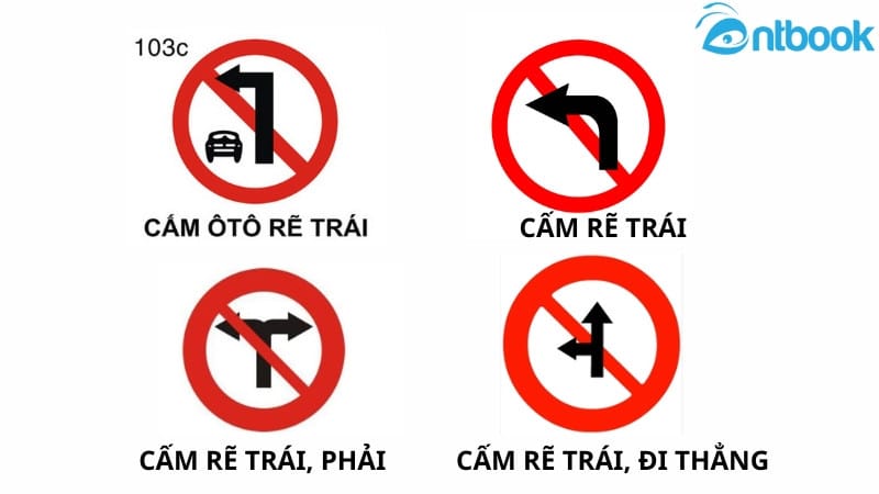 các loại biển báo cấm rẽ phải quan trọng