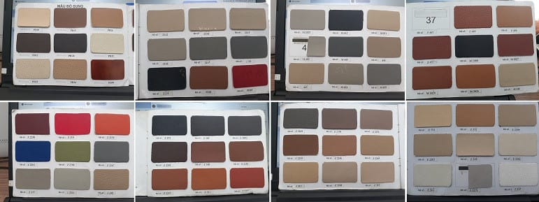 Các loại chất liệu và màu sắc cho việc bọc ghế da xe ô tô