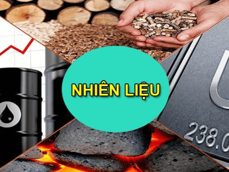 Các loại nhiên liệu dạng rắn, lỏng và khí được phân loại theo trạng thái vật chất