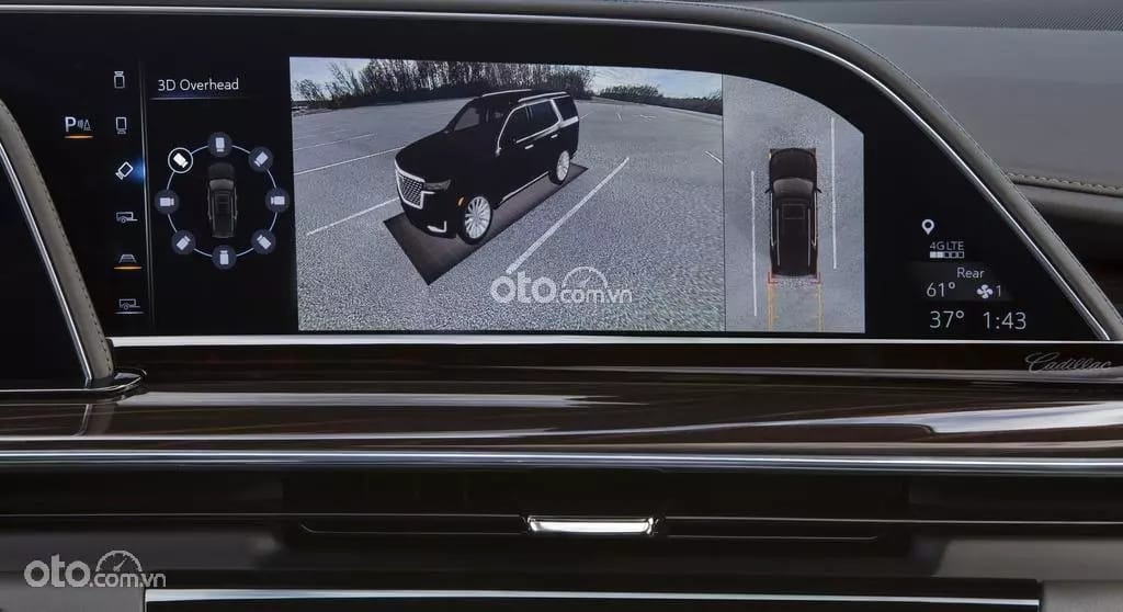 Các tính năng an toàn tiên tiến trên màn hình hiển thị Cadillac Escalade 2023