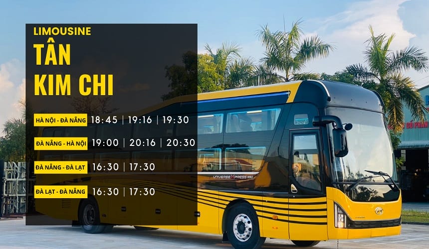 Các tuyến hoạt động của nhà xe Tân Kim Chi