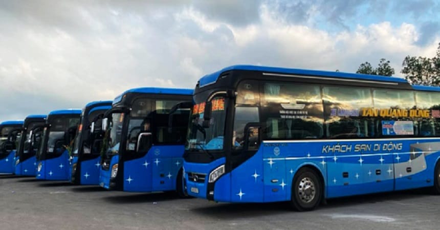 Các tuyến hoạt động của nhà xe Tân Quang Dũng