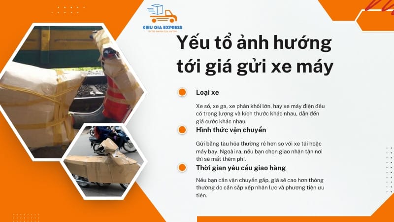 Các yếu tố ảnh hưởng tới giá gửi xe máy Bắc Nam