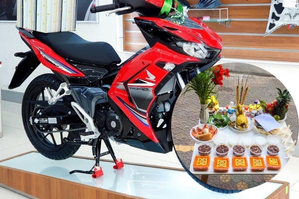 Cách bày trí mâm cúng xe máy mới mua trang trọng và đúng cách