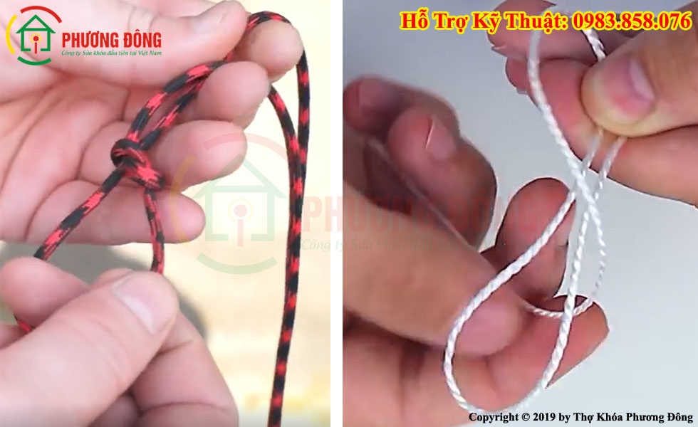 Cách mở cửa xe ô tô bằng dây dù