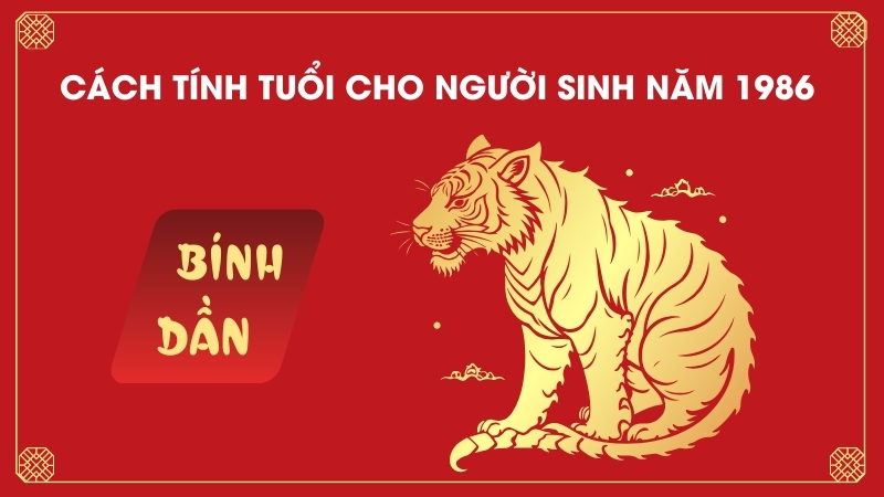 Cách tính sinh năm 1986 bao nhiêu tuổi