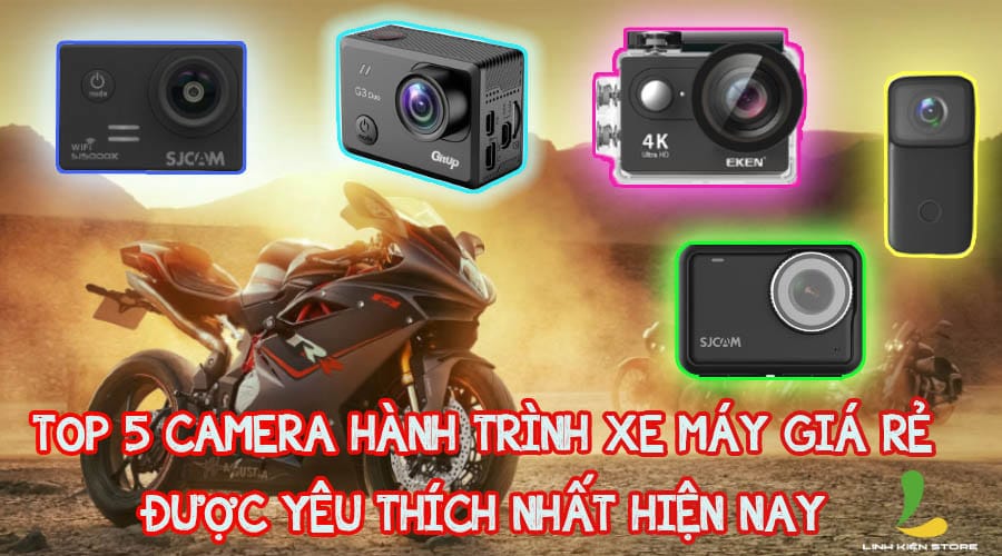 Camera hành trình xe máy siêu nhỏ gọn gàng, sẵn sàng cho mọi chuyến đi