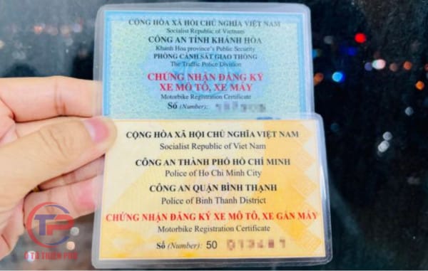 Cấp đổi cà vẹt xe mới từ giấy tờ cũ bị hỏng